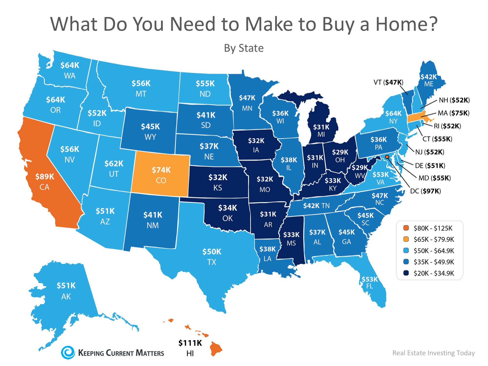 How Much Do You Need to Make to Buy a Home in Your State?