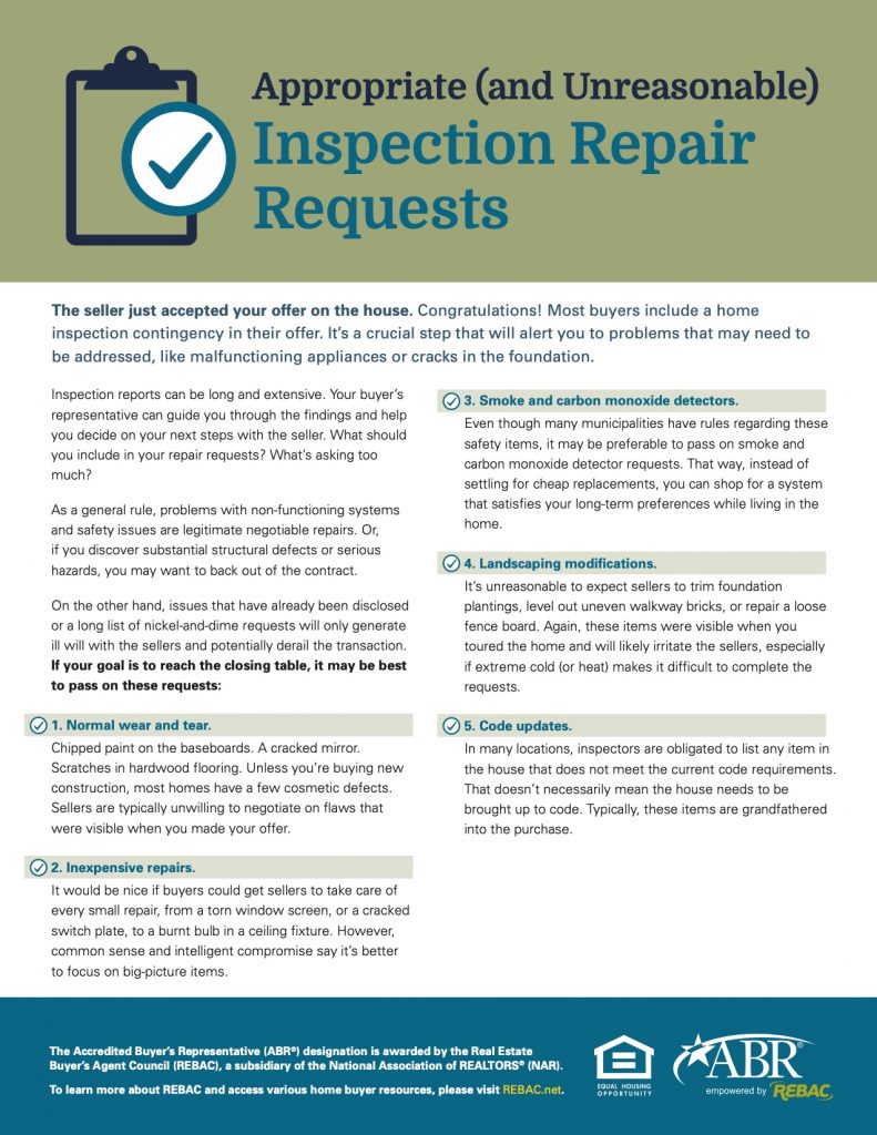Inspection Repair Requests